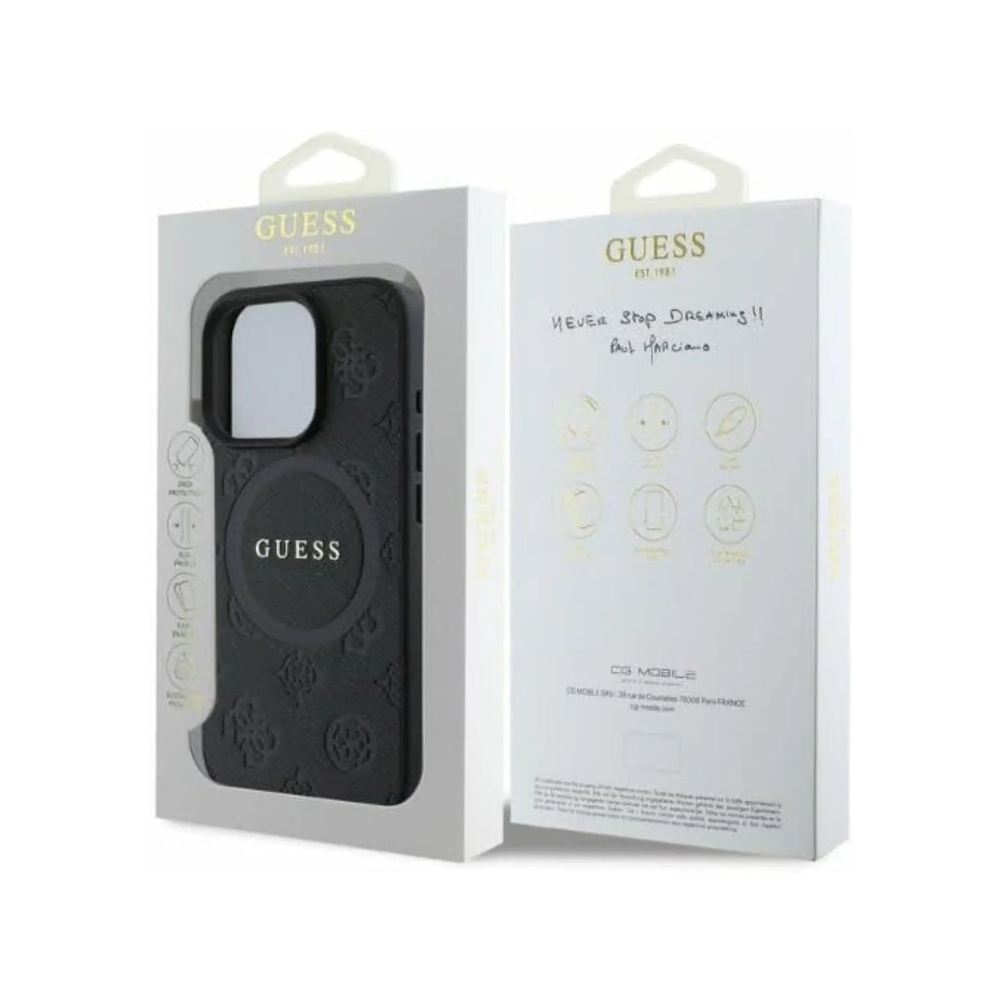 Guess Hülle MagSafe Schwarz - iPhone 16 Pro