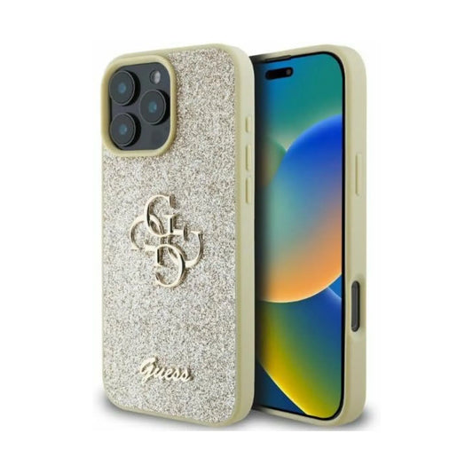 Guess Hülle GUHCP16XHG4SGD 4G Metal Logo Gold – iPhone 16 Pro Max