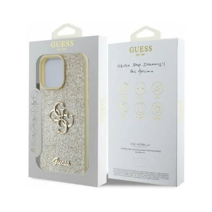 Guess Hülle GUHCP16XHG4SGD 4G Metal Logo Gold – iPhone 16 Pro Max