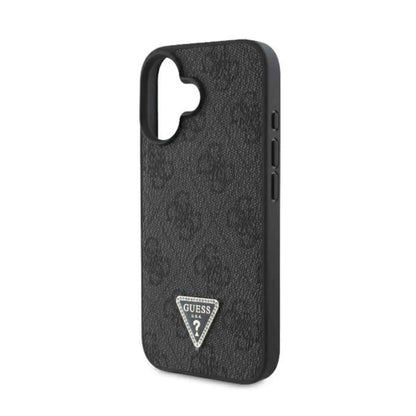 Guess Hülle 4G Strass Dreieck Schwarz - iPhone 16
