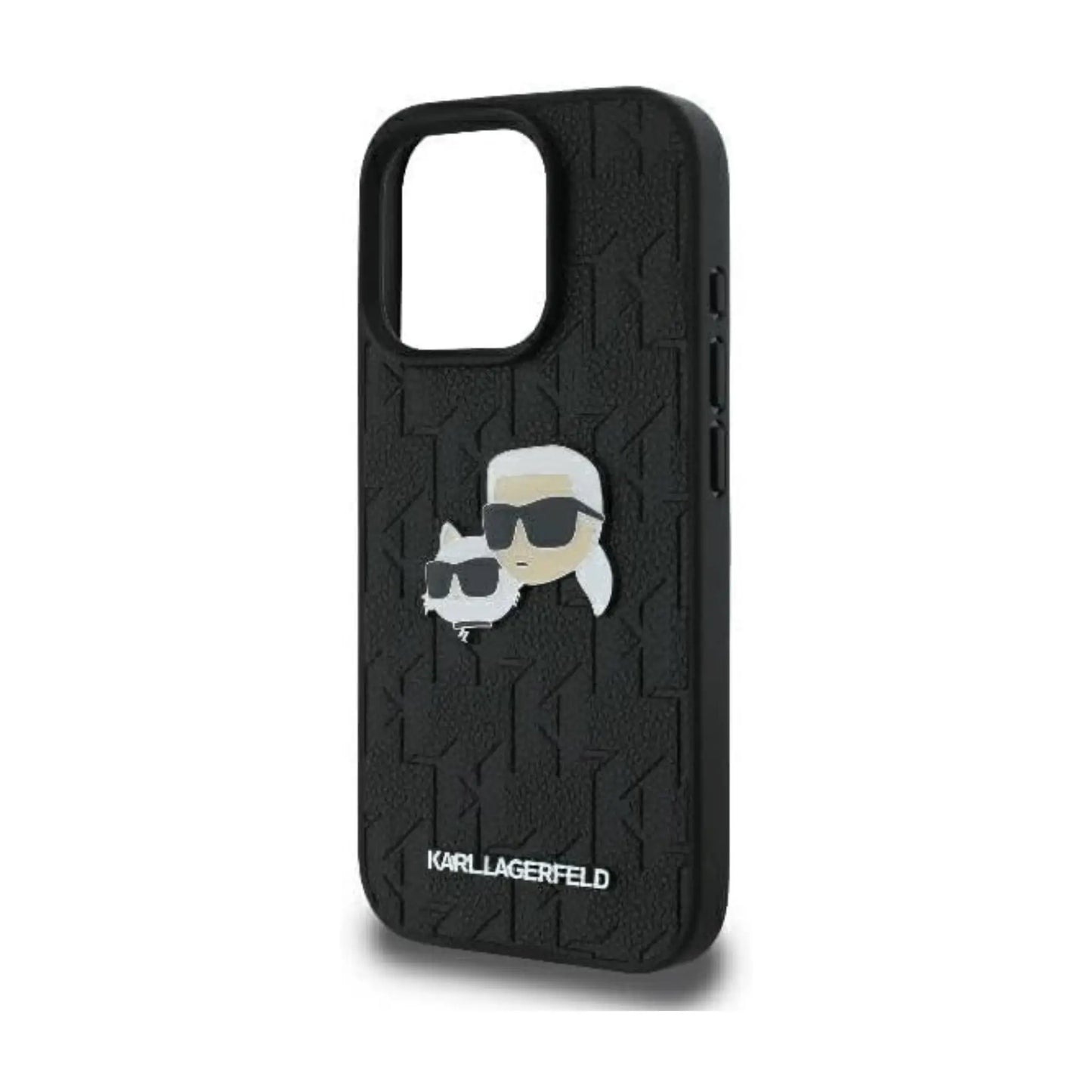 Karl Lagerfeld Hülle KLHCP16LPGKLKCPK Monogramm Karl & Choupette Schwarz – iPhone 16 Pro