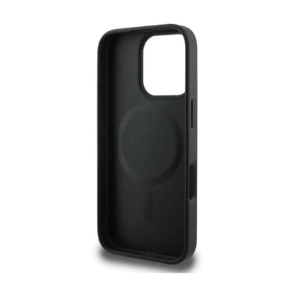 Guess 4G Printed Stripes Schwarz MagSafe - iPhone 16 Pro Hülle