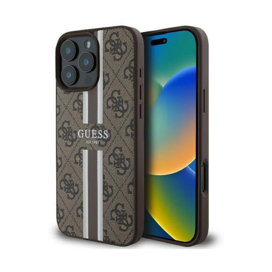 Guess Tasche mit MagSafe – iPhone 16 Pro, Braun