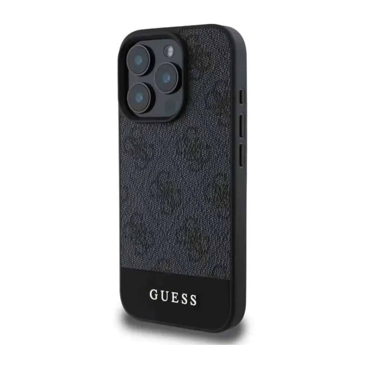 Guess Handyhülle GUHCP16LG4GLGR 4G Stripe Grau – iPhone 16 Pro