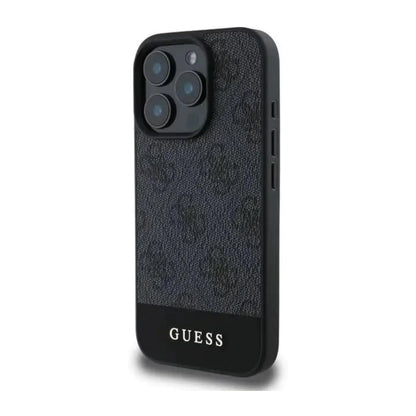 Guess Handyhülle GUHCP16LG4GLGR 4G Stripe Grau – iPhone 16 Pro