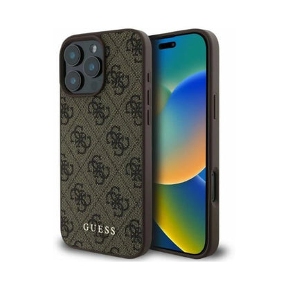 Guess 4G Classic Hülle Braun – iPhone 16 Pro