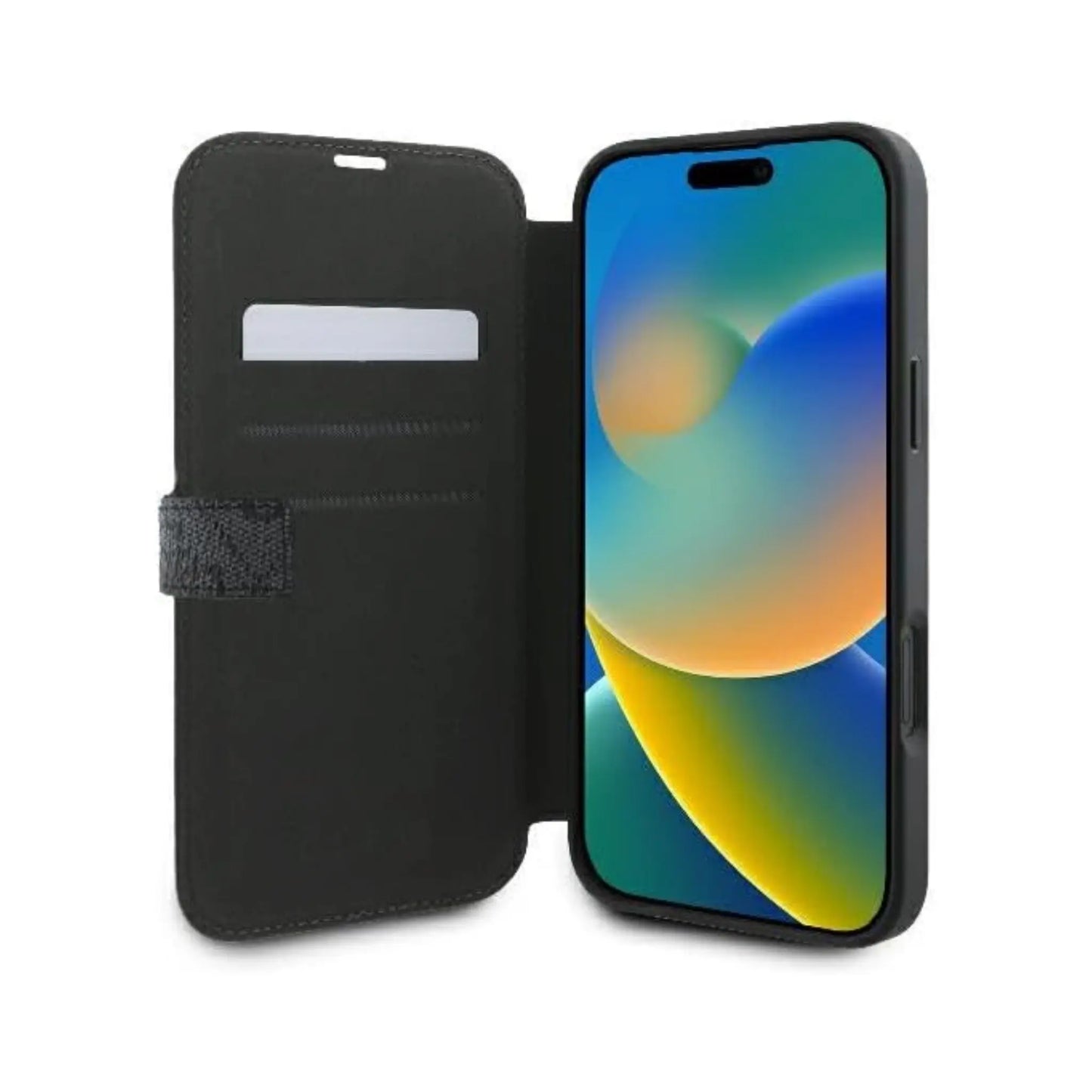 Guess Gubkp16m4gmggr Klapphülle 4G Metal Logo für iPhone 16 Plus - Grau