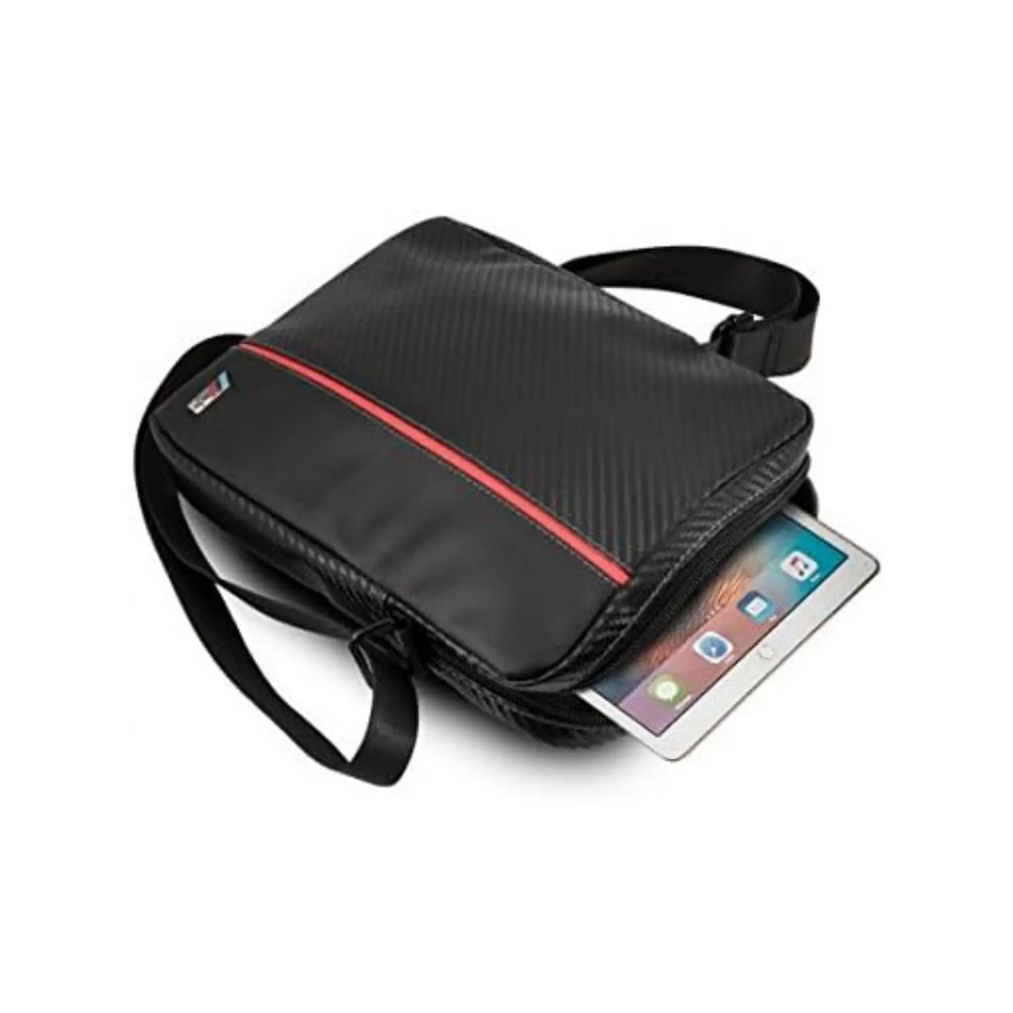 BMW Tablettasche Urban Collection Carbon/Rot – 10 Zoll