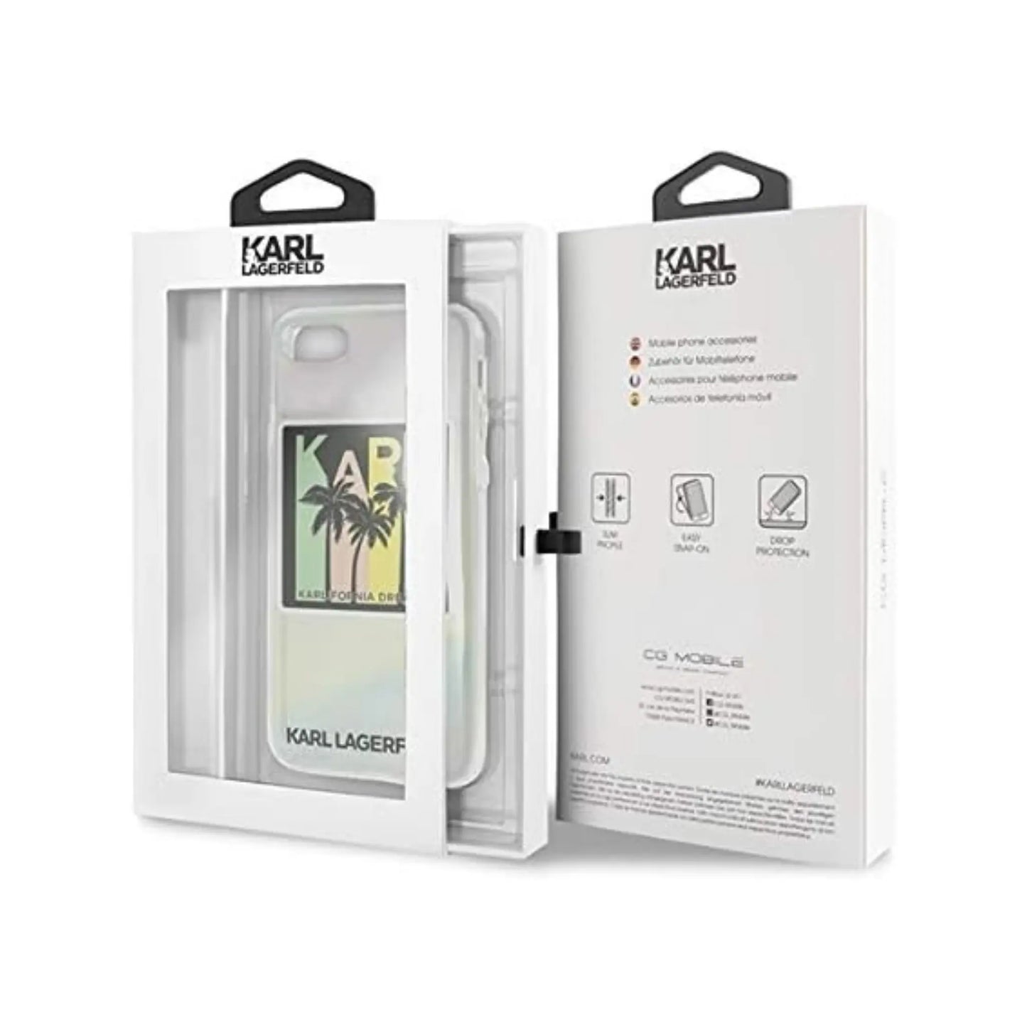 Karl Lagerfeld Hülle Karlifornia Dreams Palms Transparent – iPhone 6+/6s+/7+/8+