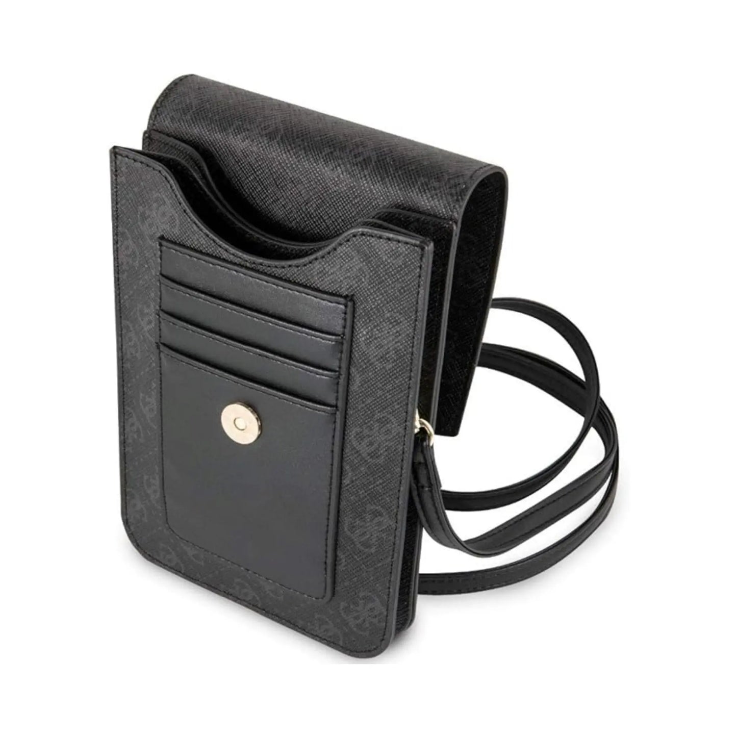 Guess 4G Uptown Wallet Phone Bag Crossbody Tasche – Schwarz