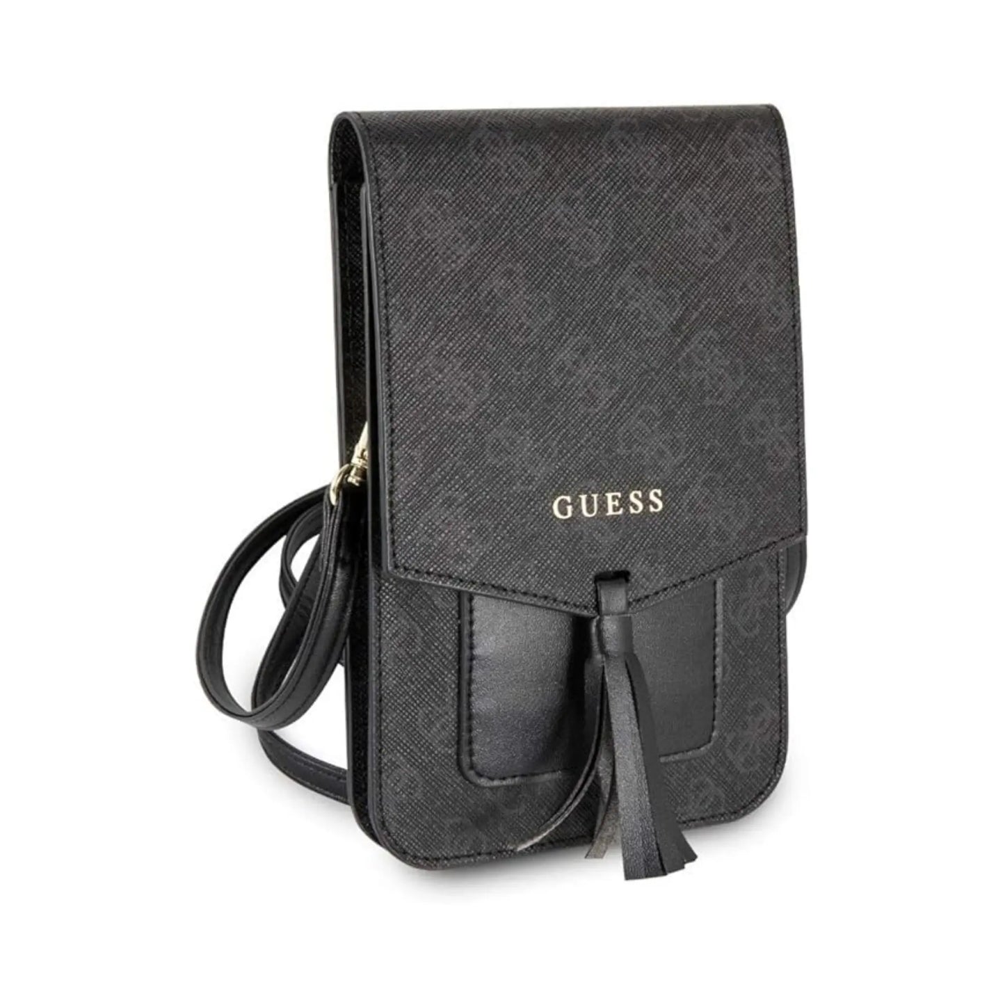 Guess 4G Uptown Wallet Phone Bag Crossbody Tasche – Schwarz