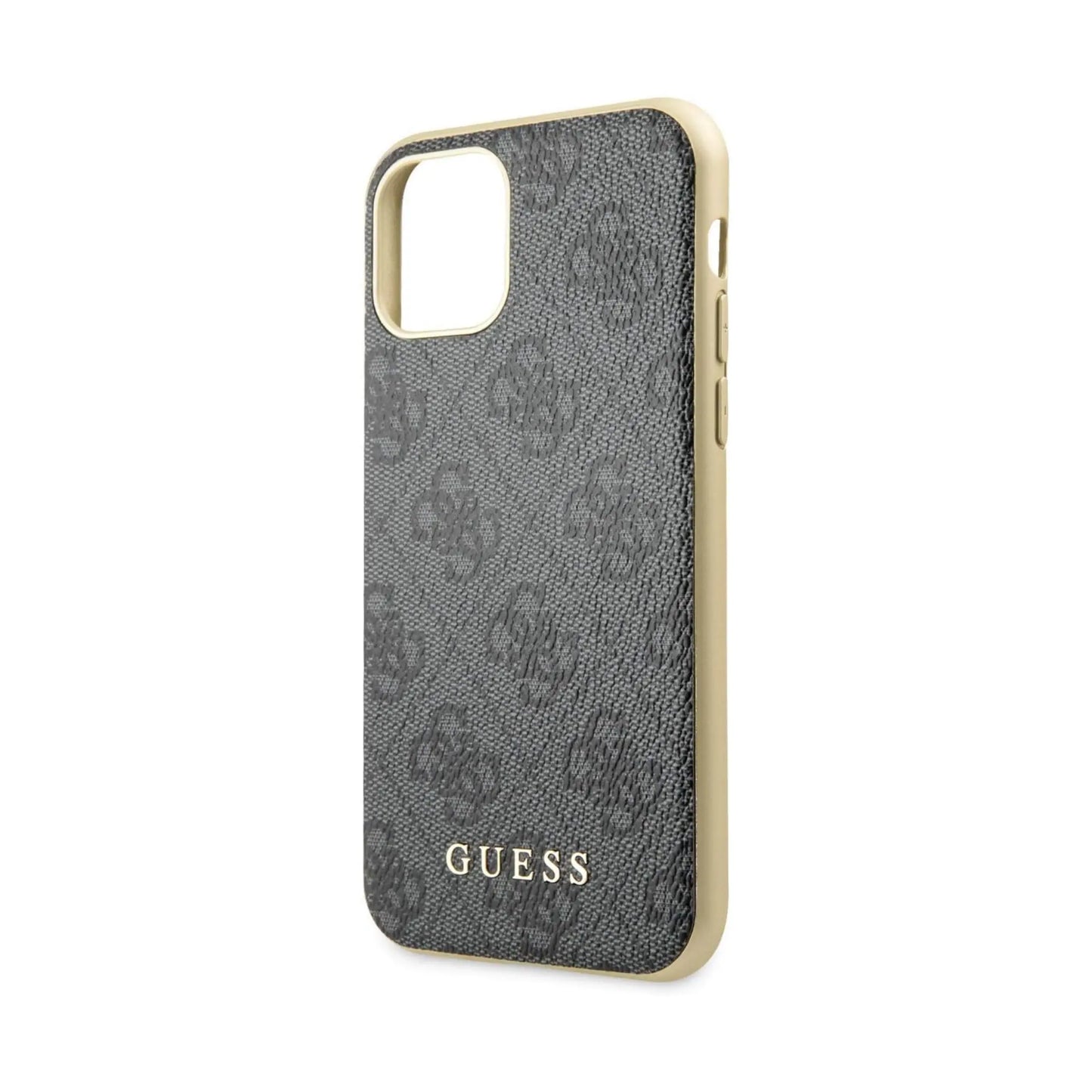 Guess Hülle 4G Metal Gold Logo Grau - iPhone 11
