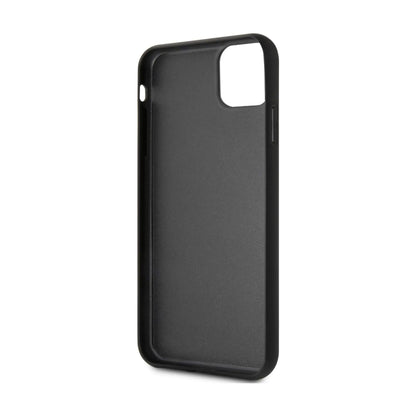 Guess Hülle Double Layer Glitter Logo Multicolor Schwarz - iPhone 11 Pro Max