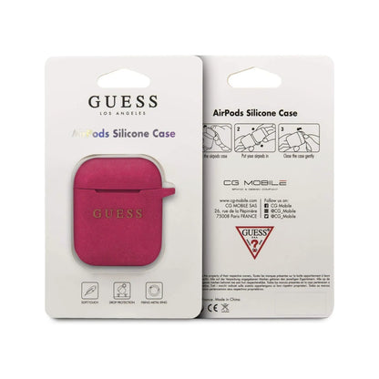 Guess AirPods Hülle Silikon Fuchsia