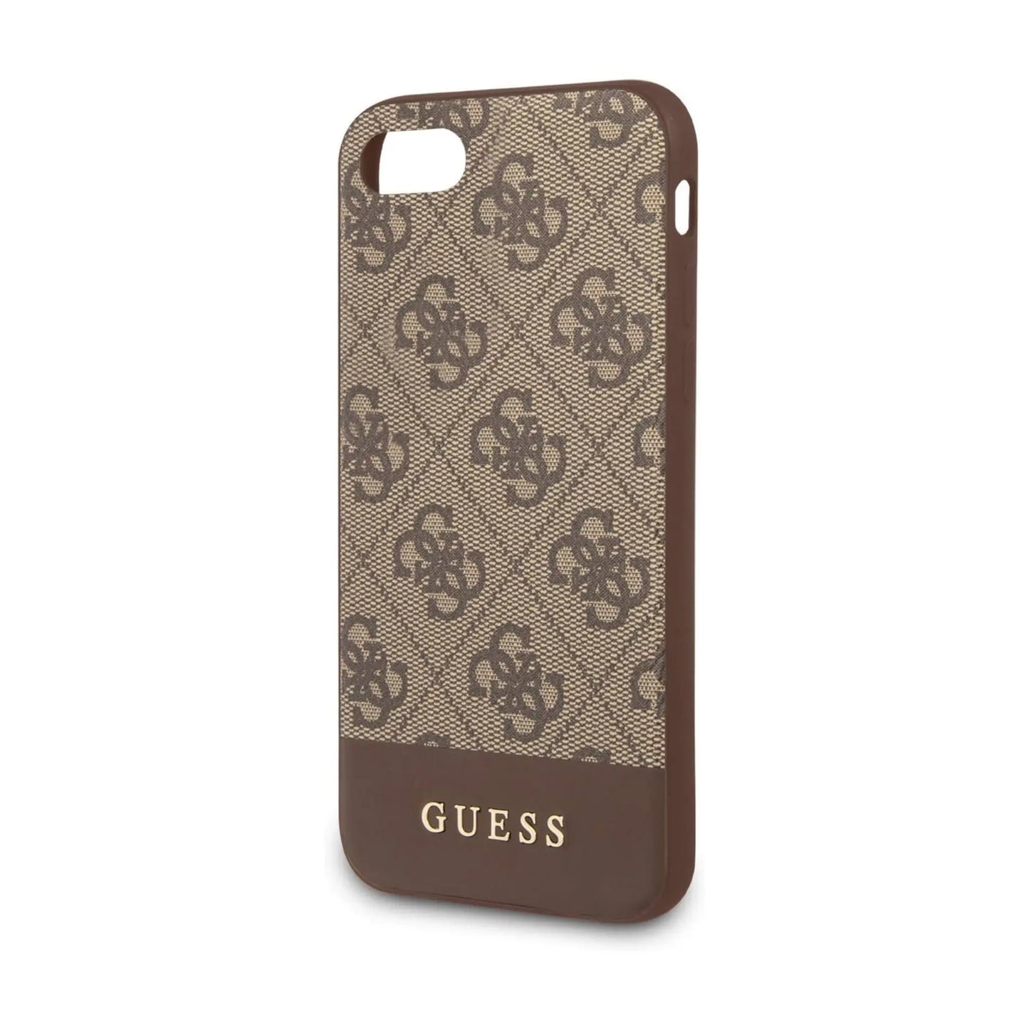 Guess Hülle 4G Bottom Stripe Collection Braun - iPhone SE 2020 / 8 / 7