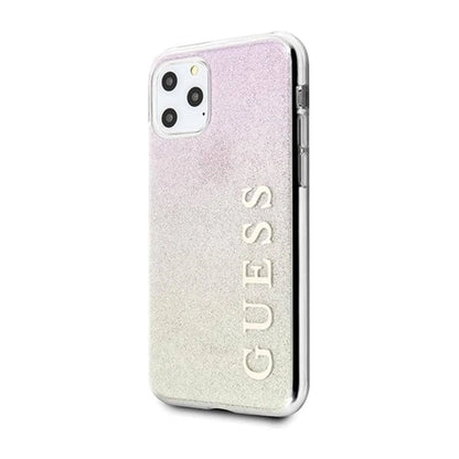 Guess Hülle Glitter Gradient Gold/Pink - iPhone 11 Pro