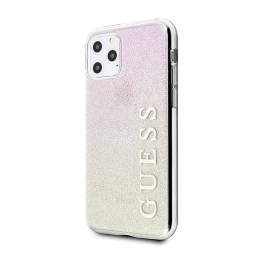 Guess Hülle Glitter Gradient Gold/Pink - iPhone 11 Pro