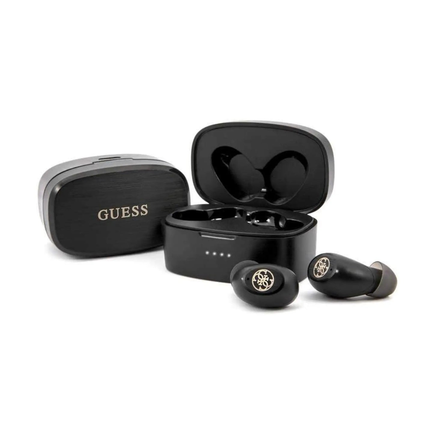 Guess Bluetooth Earphones mit Ladestation - Schwarz