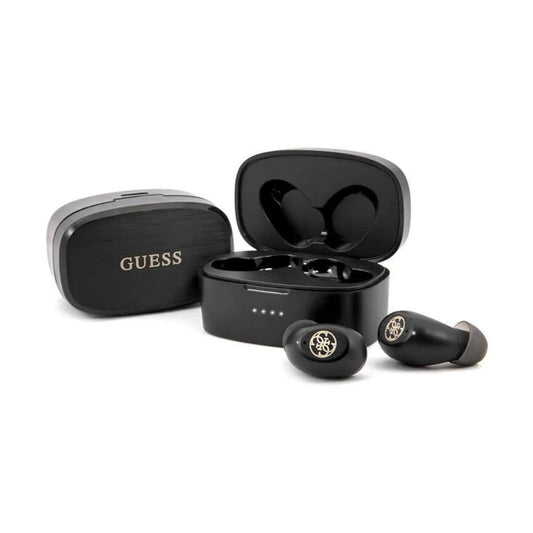 Guess Bluetooth Earphones mit Ladestation - Schwarz