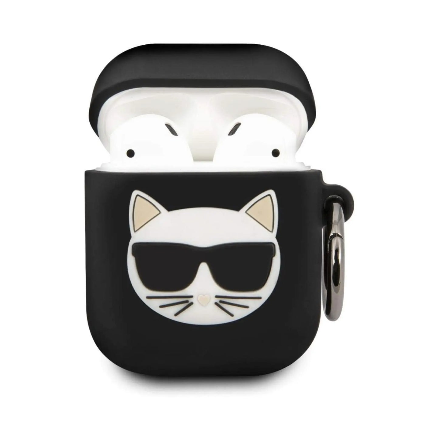 Karl Lagerfeld Hülle Silicon Cover Ring Schwarz – AirPods