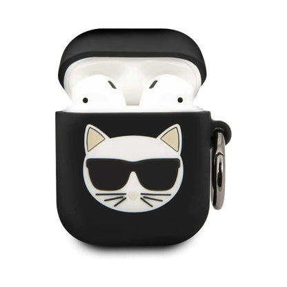 Karl Lagerfeld Hülle Silicon Cover Ring Schwarz – AirPods