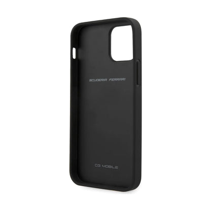 Ferrari Off Track Quilted Leather Case, Schwarz – iPhone 12 mini