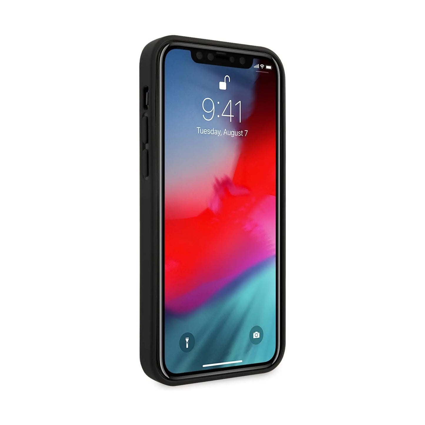 Ferrari Off Track Quilted Leather Case, Schwarz – iPhone 12 mini
