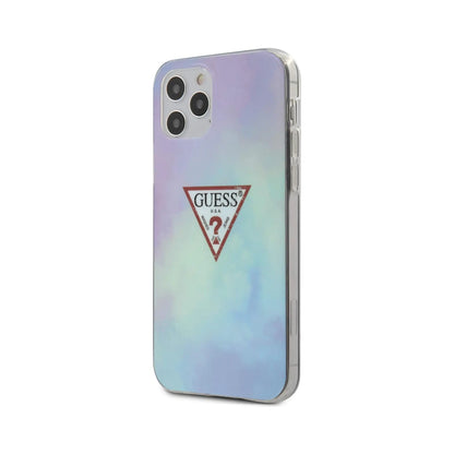 Guess iPhone 12 Pro Max Hülle GUHCP12LPCUMCGC02, Blau – Tie & Dice Collection