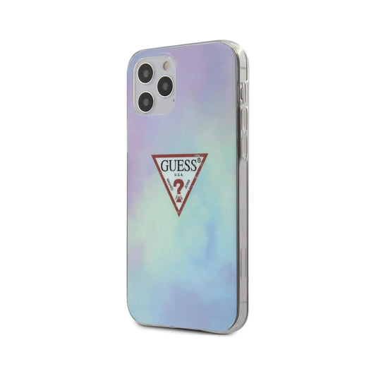 Guess iPhone 12 Pro Max Hülle GUHCP12LPCUMCGC02, Blau – Tie & Dice Collection