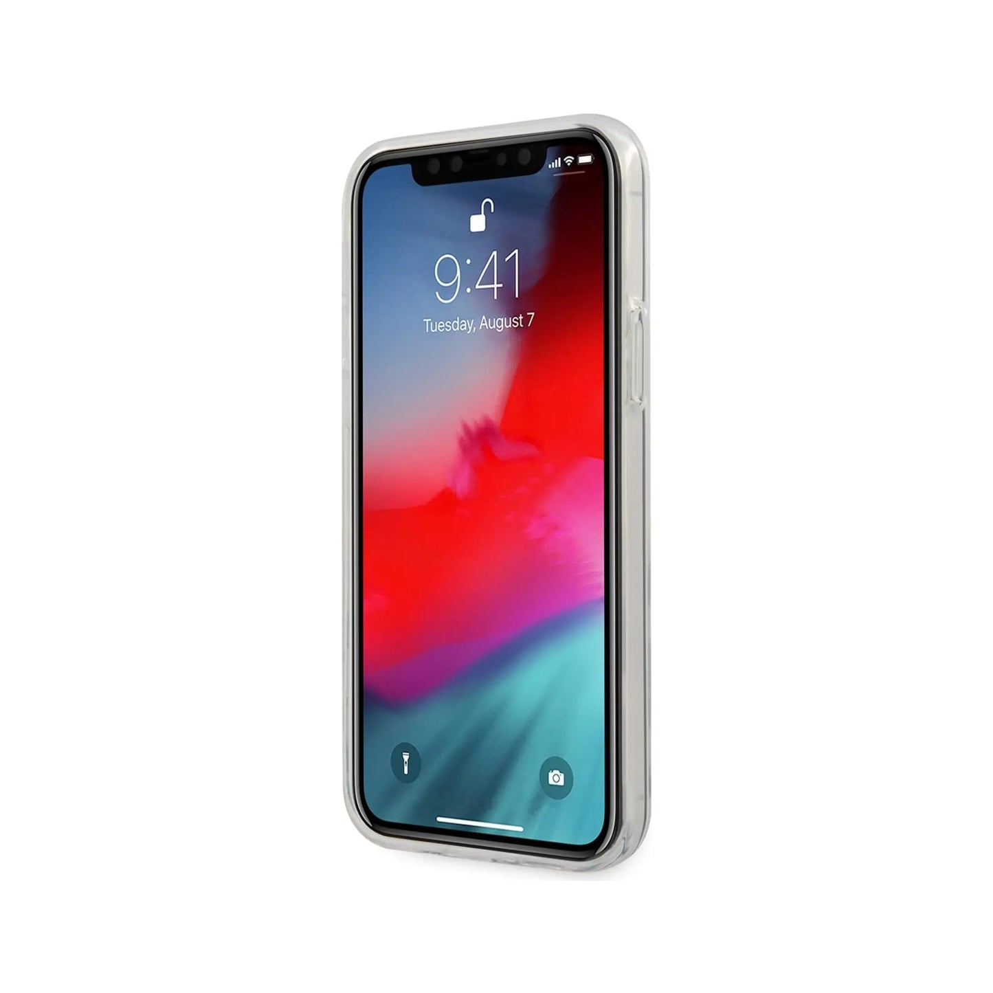 Guess iPhone 12 Pro Max Hülle GUHCP12LPCUMCGC02, Blau – Tie & Dice Collection