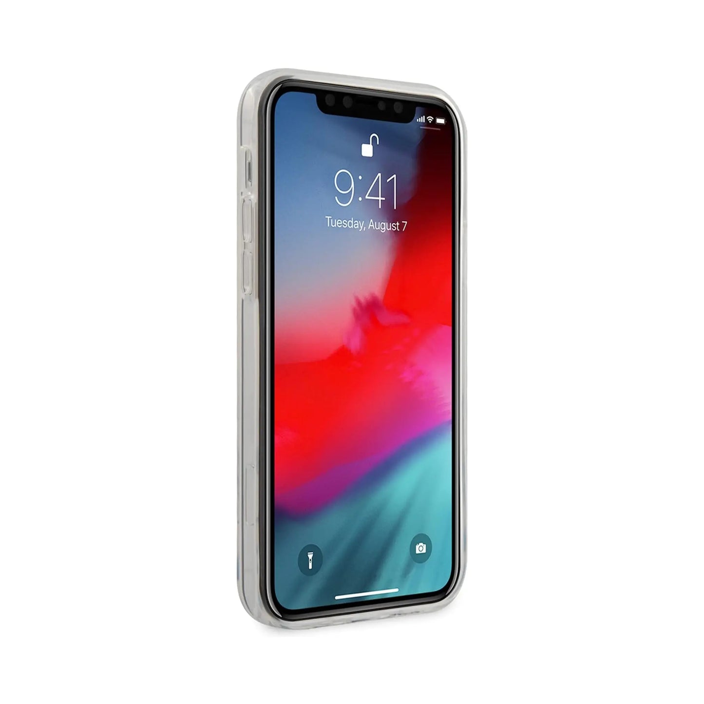 Guess iPhone 12 Pro Max Hülle GUHCP12LPCUMCGC02, Blau – Tie & Dice Collection