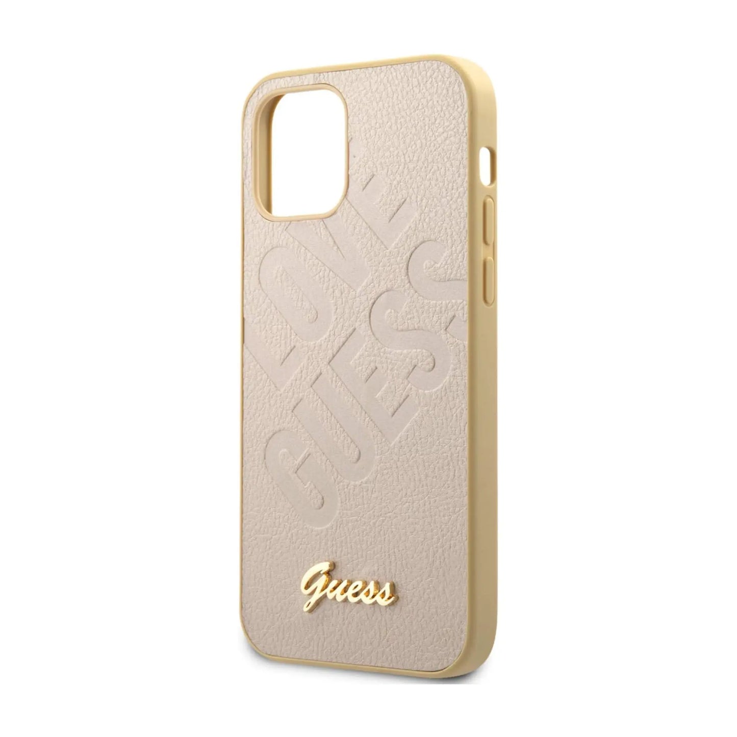 Guess Hülle Iridescent Love Gold - iPhone 12 Mini