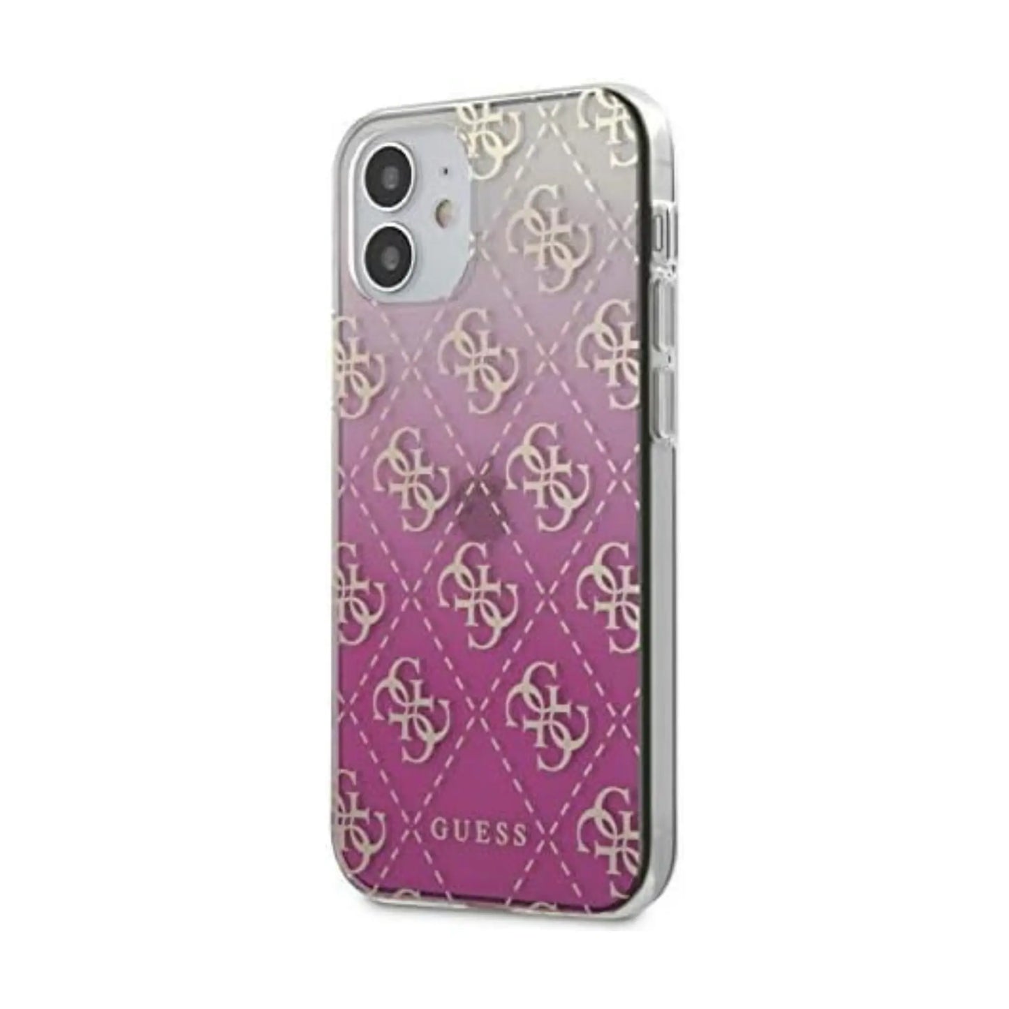 Guess GUHCP12SPCU4GGPI Hülle 4G Farbverlauf Rosa Pink - iPhone 12 Mini