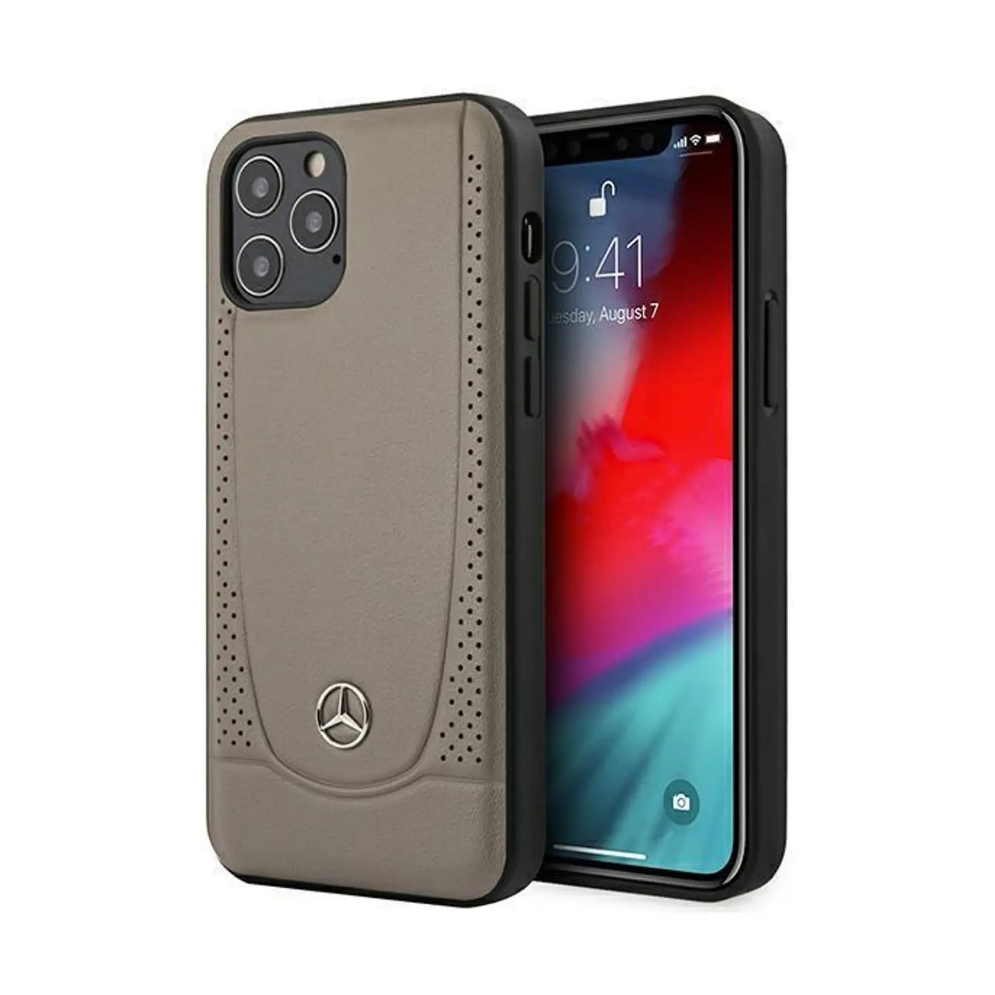 Mercedes-Benz Hülle Leder Urban Line Braun – iPhone 12 Pro Max
