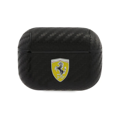 Ferrari Hülle FESAPCABK On Track Polyurethan Carbon Schwarz – AirPods Pro