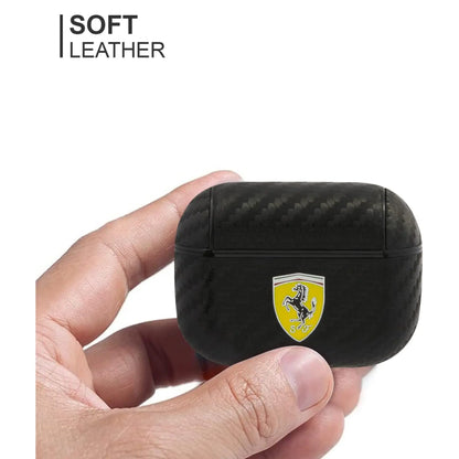 Ferrari Hülle FESAPCABK On Track Polyurethan Carbon Schwarz – AirPods Pro