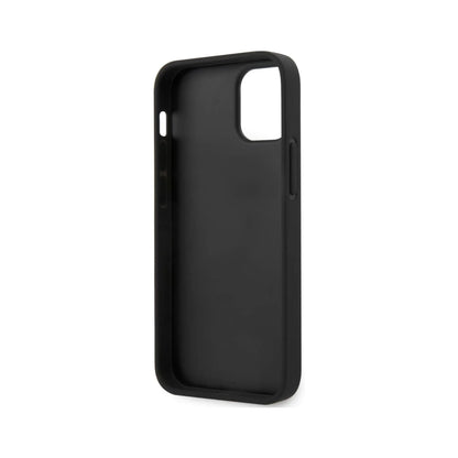 BMW iPhone 12 Mini Hülle, Schwarz – Glattes Kunstleder