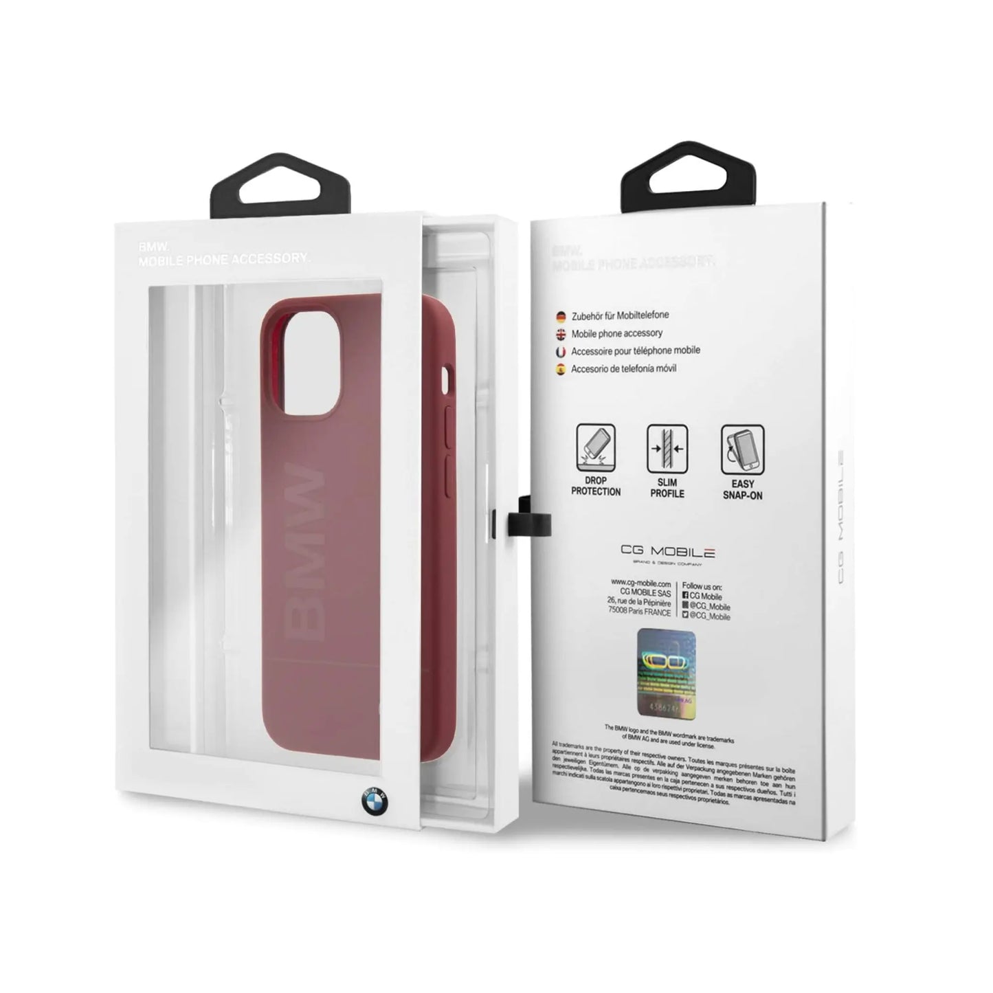 BMW iPhone 12 Mini Hülle, Rot – Premium Case