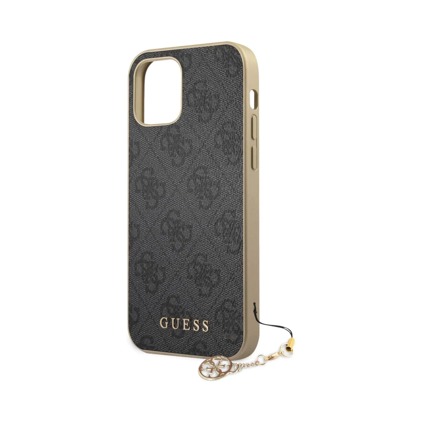 Guess Hülle 4G Charms Collection Grau - iPhone 12 / 12 Pro