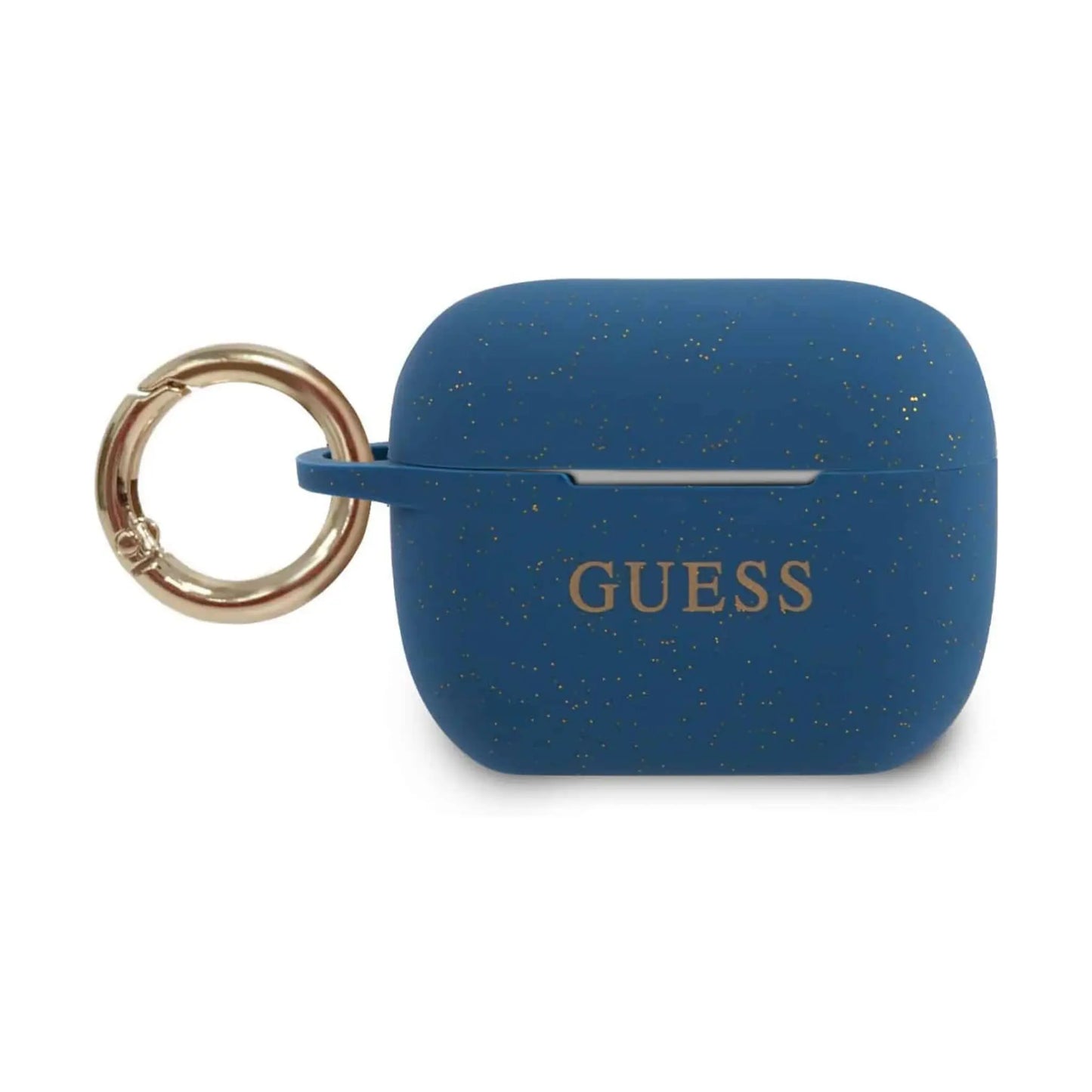 Guess GUACAPSILGLBL AirPods Pro Hülle Silikon Glitter Blau