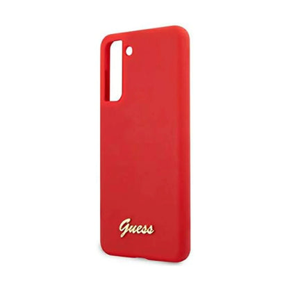 Guess Silikon Case Logo, Rot - Galaxy S21+