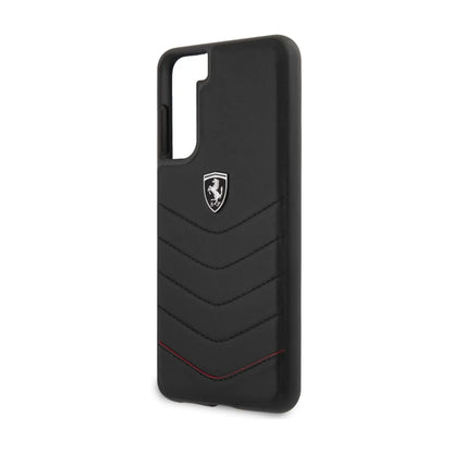 Ferrari Hülle Off Track Gesteppt Schwarz – Galaxy S21