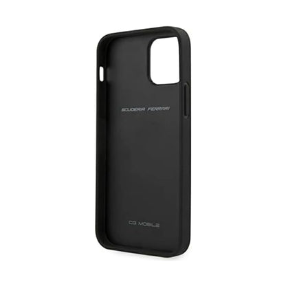 Ferrari FESAXHCP12SBK On Track Carbon Stripe Case, Schwarz – iPhone 12 mini