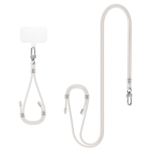 Spigen Universal Set 2 (Cross Body Strap 1P + Wrist Strap 1P + ConTag2 1P), pearl white
