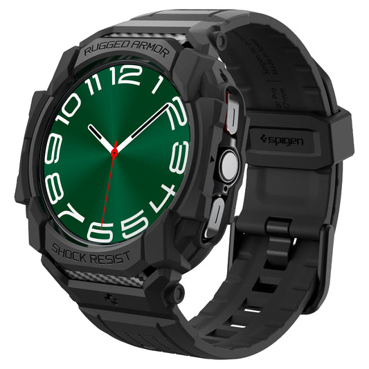 Spigen Rugged Armor Pro, matte black - Samsung Galaxy Watch Ultra