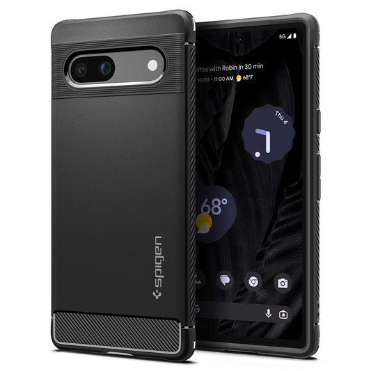 Spigen Rugged Armor, black - Google Pixel 7a