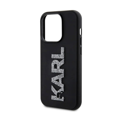 Karl Lagerfeld 3D Rubber Case KLHCP15X3DMBKCK, Schwarz - iPhone 15 Pro Max