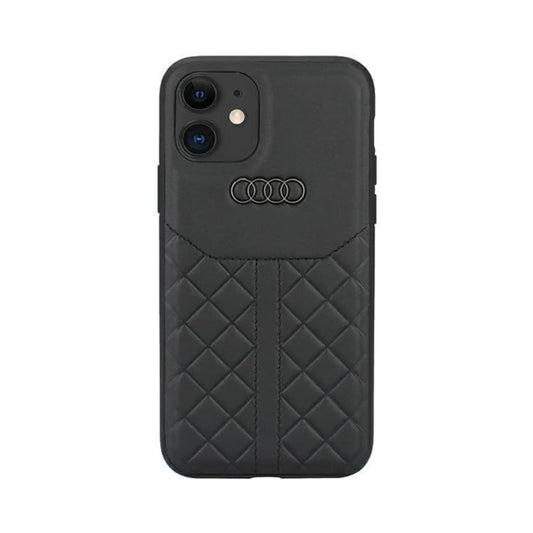 Audi Echtleder Case, Schwarz - iPhone 12 / iPhone 12 Pro