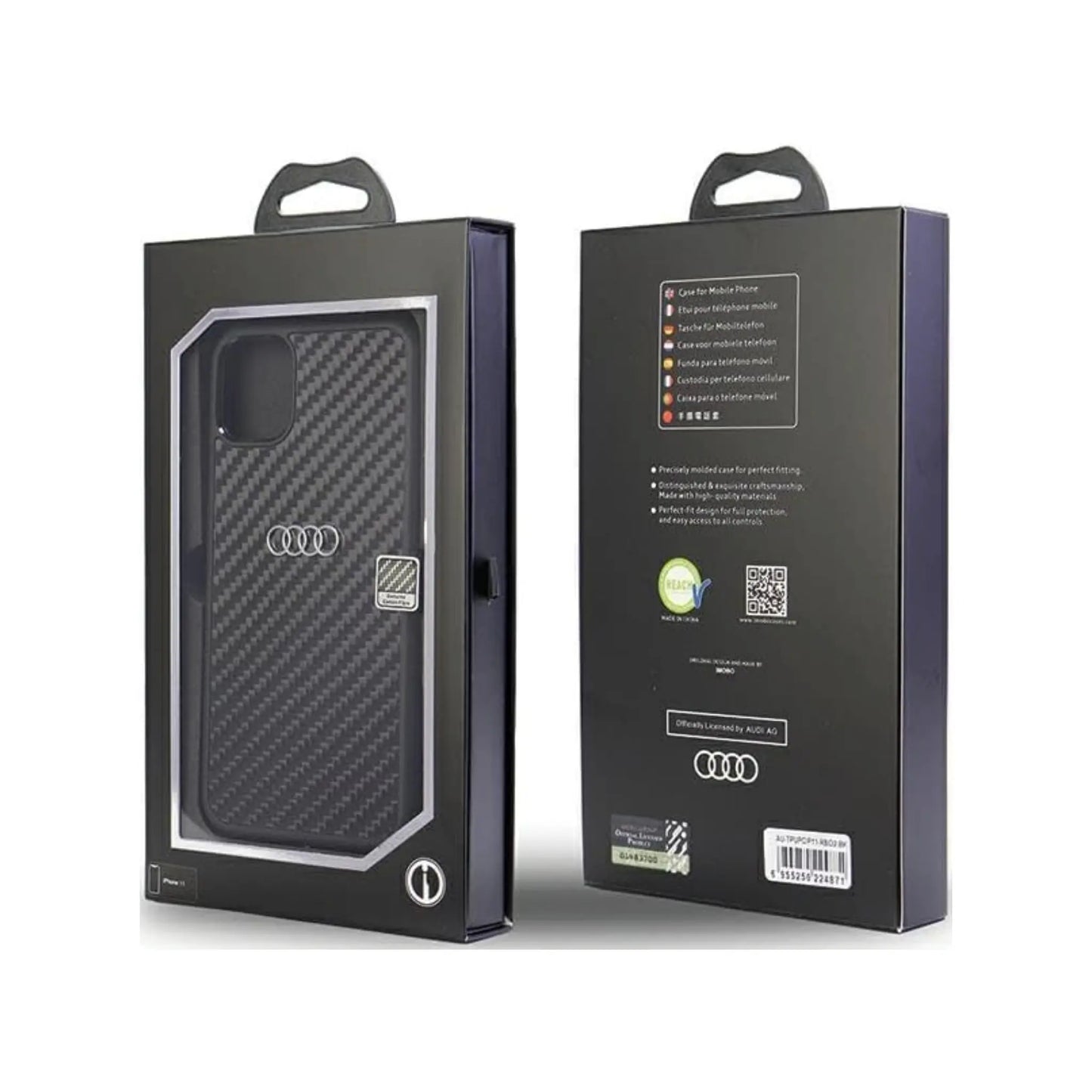 Audi Carbonfaser Case, Schwarz - iPhone 11