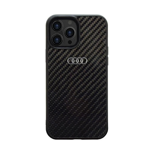 Audi Carbonfaser Case, Schwarz - iPhone 14 Pro